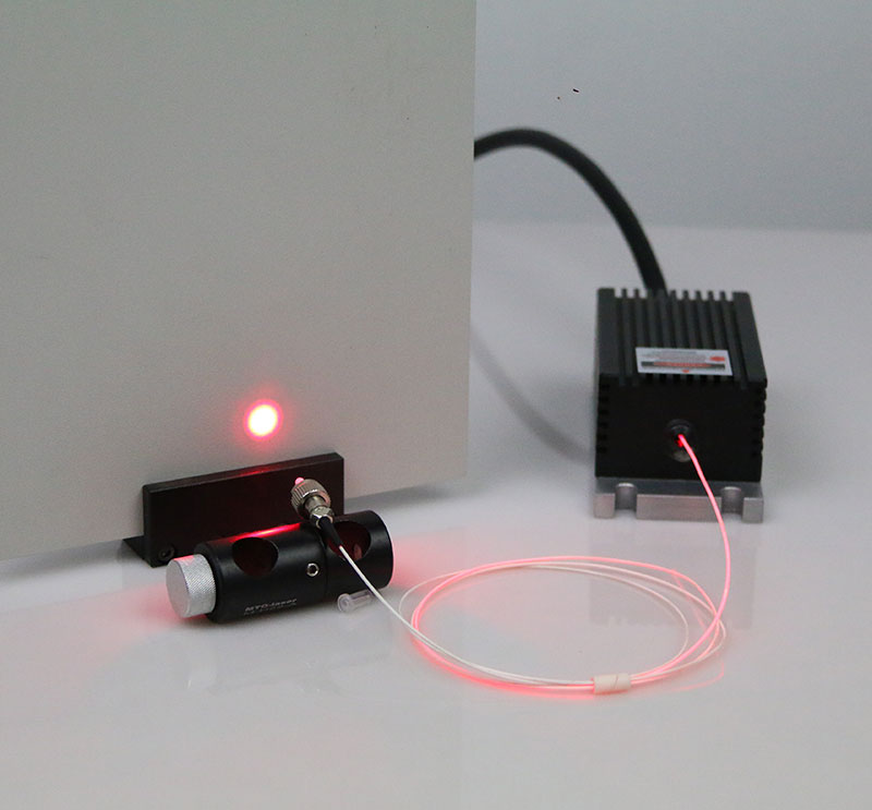 SM 빨간색 Laser 635nm 150mW 단일 모드 섬유 결합 레이저